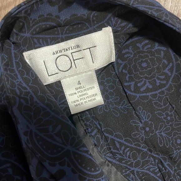 ANN TAYLOR/LOFT FLORAL RUFFLE CHIFFON SKIRT  (4) - Picture 4 of 6